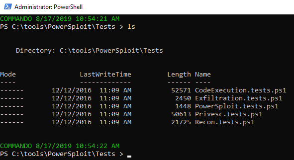 PowerSploit test