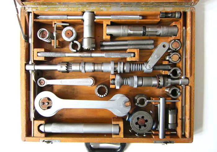 Campagnolo 1968 Tool Kit Wooden Box