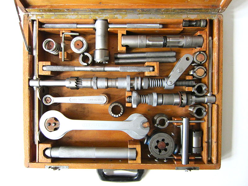 Campagnolo 1968 Tool Kit Wooden Box