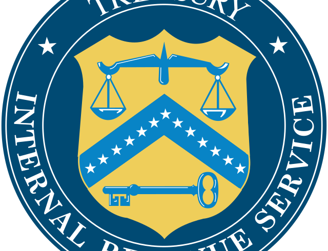 Seal of the United States Internal Revenue Service. The design is the same as the Treasury seal with an IRS inscription.